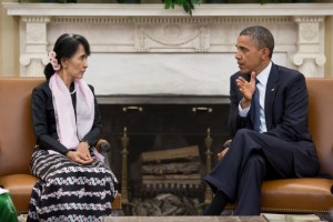 Aung San Suu Kyi became a symbol of peace after her release