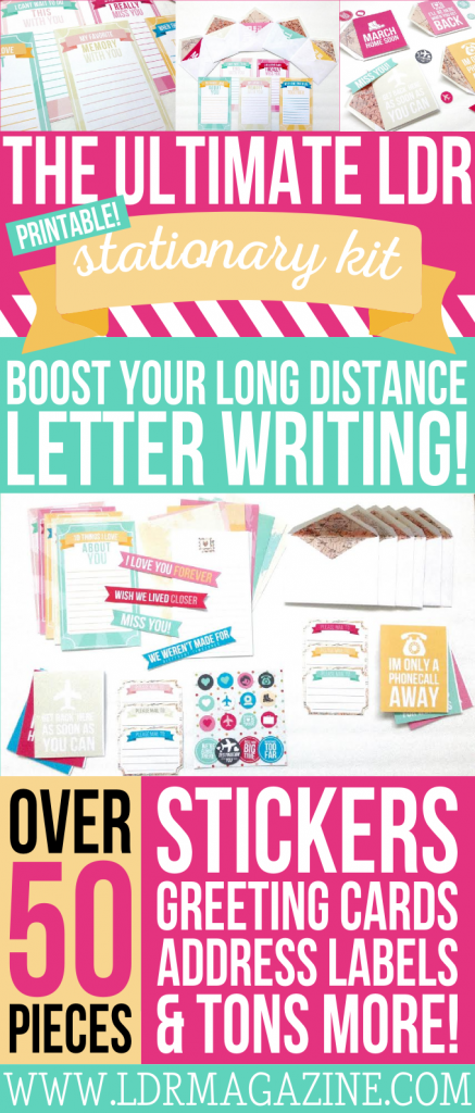 This kit is awesome! A Long Distance Relationship Stationary set perfect for those of us in LDRs!