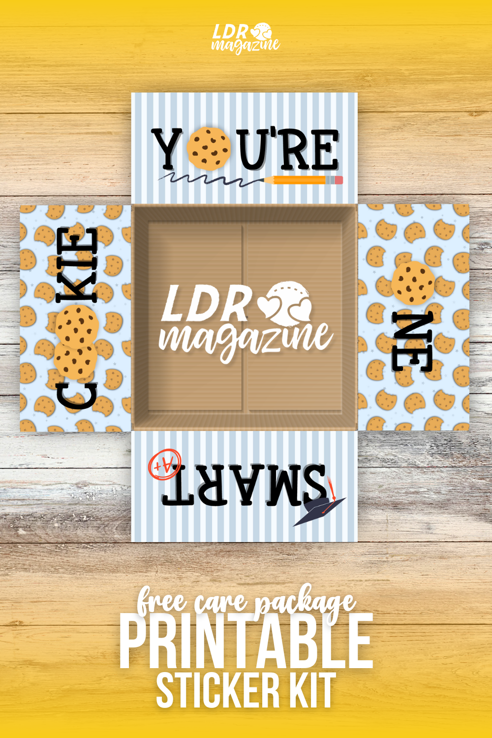 Free Care Package Sticker Kit - One Smart Cookie
